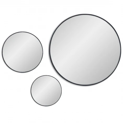 Jupiter Black Сет из 3-х зеркал Ø70, Ø40, Ø30 см Art-Zerkalo SM017BL 13765