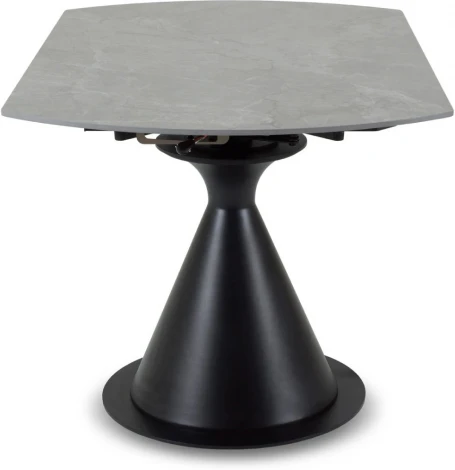 Раскладной обеденный стол Pion ОГОГО Обстановочка! (Керамика/Серый,Черный) арт.926808