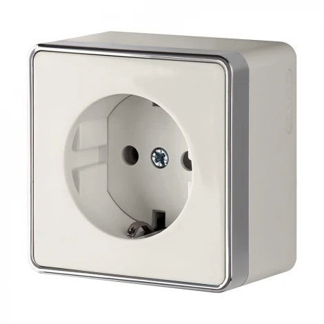 Розетка с заземлением Gallant (слоновая кость) Werkel W5071003 (a051552)