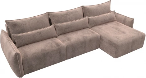 Диван угловой Лига-051 НПБ Лонг угол универсальный Лига Диванов (Велюр) арт.128665