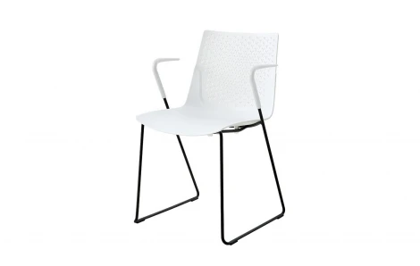 Стул FX-05FN белый/черный ESF 5691