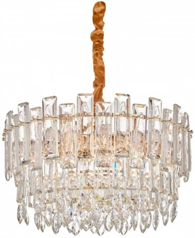 Подвесная люстра Fluorite Constancia FL1063-10P (220V, хрусталь, на цепи)