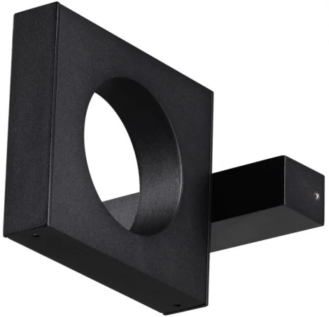 Уличный настенный светильник Odeon Light Como 6653/5WL NATURE черный/металл/акрил IP54 LED 5W 4000K AC85-265V (220V)