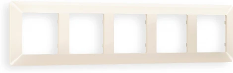 Рамка Ambrella Volt ALFA Line (Бежевый глянец) 5-ая AF110305