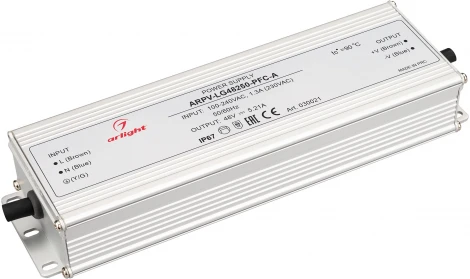 Блок питания ARPV-LG48250-PFC-A (48V, 5.21A, 250W) (IP67 Металл) 030021 Arlight ARPV