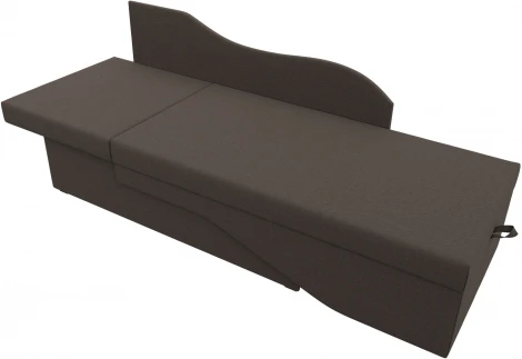 Кушетка Гармония левая (Коричневый/Рогожка) Лига Диванов арт.125297L