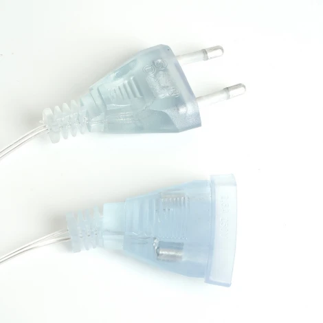 Светодиодная гирлянда Feron CL29 48614 бахрома Звезды 3м + 3м 220V 5000K, статичная, c питанием от сети, прозрачный шнур