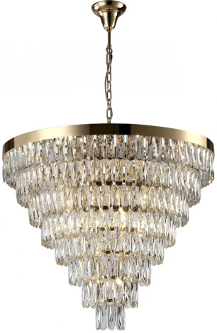 Подвесная люстра Crystal Lux Abigail SP22 D820 GOLD/TRANSPARENT