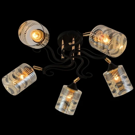 Потолочная люстра на штанге Reluce 11313-0.3-05 BK+FGD (220V)