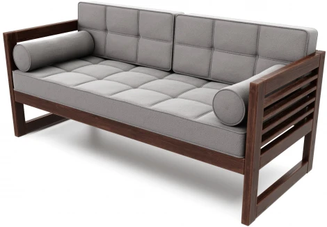 Диван Arsko прямой Сега Б орех велюр серый