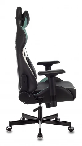 Кресло игровое Zombie VIKING TANK черный/серый/белый эко.кожа с подголов. крестовина металл