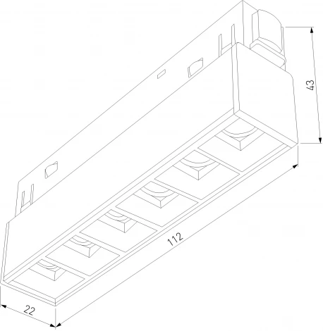 Трековый светильник Downlight магнитный Elektrostandard Slim Magnetic 6W 4000K Artas чёрный/золото 85101/01 (LED, 48V)