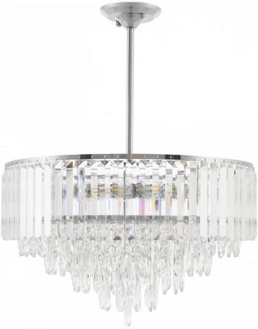 Подвесная люстра хрустальная на штанге Arte Milano Sorrento-5509 375509/10/300/570 CR (220V)