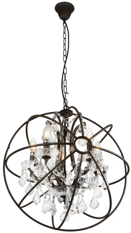 Подвесная люстра iLamp Balance Loft 214-5 (220V, на цепи, свеча, шар)