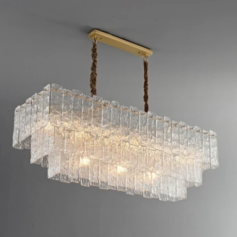 Подвесная люстра каскадная большая iLamp Manhattan P6315-1200 BR (220V, на цепи)