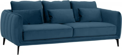 Диван Amsterdam трехместный ОГОГО (арт.583340), (Ткань/Синий)