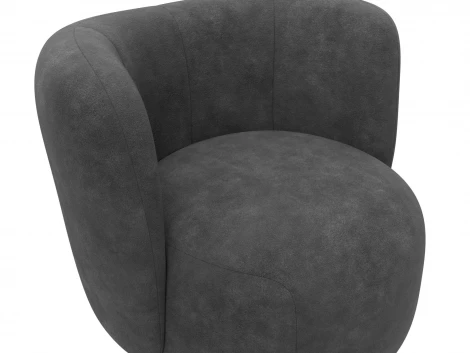 Кресло Лига-072 (Фанера//Велюр/Темно-серый) Лига Диванов 131004
