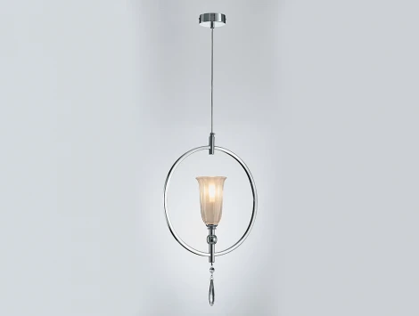 Подвесной светильник Newport 4800 4801/S chrome (220V, на проводе, кольцо)