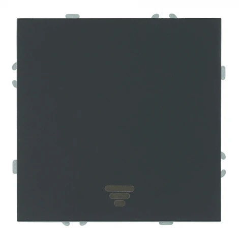 Выключатель одноклавишный самовозвратный (черный уголь, soft touch) Stekker Эмили 50326