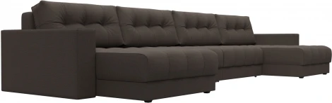 Диван П-образный с декором Лига-049 НПБ Лонг Лига Диванов (Рогожка) арт.128553