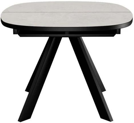 Стол DikLine B110 Хромикс белый,опоры черные