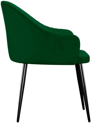 Стул DikLine 440 K13 изумруд, ножки черные арт.00-00079559