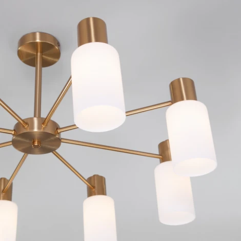 Потолочная люстра на штанге Eurosvet Vegga 70160/8 латунь (220V)