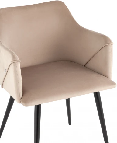 Стул с подлокотниками Stool Group Джоэл велюр бежевый УТ000036692