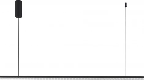 Подвесной линейный светильник ST Luce SL1018 SL1018.423.01 черный/прозрачный LED 1*32W 4000K (220V, на тросе)