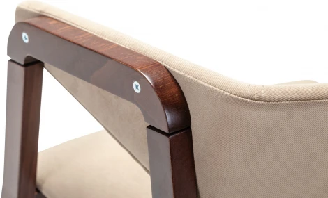 Кресло Dalia Soft Beige/Темный орех R-Home арт.400012520h_diagbeige_nut