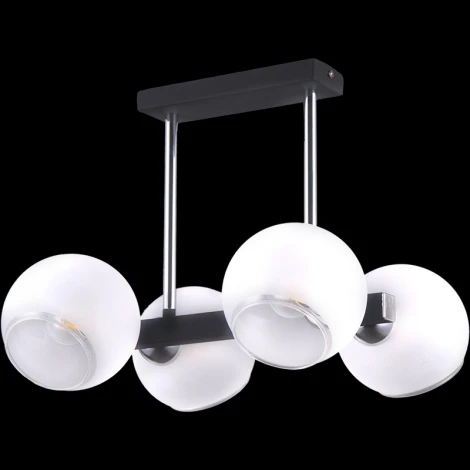 Потолочная люстра на штанге ILLUMICO IL9559-4PSQ-79 CR BK (220V)