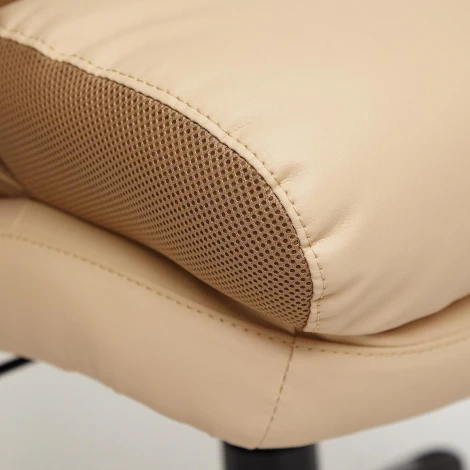 Компьютерное кресло для руководителя Tetchair DUKE (Исскуственая кожа,Ткань/Бежевый)