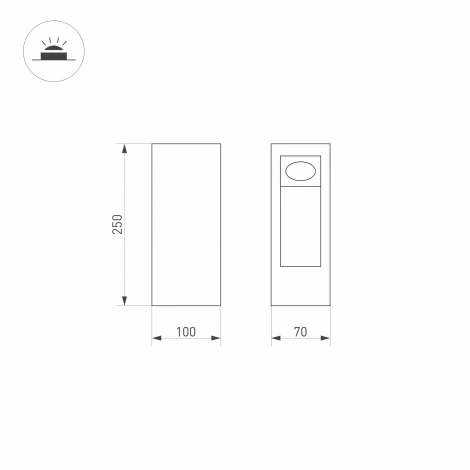Наземный светильник Arlight LGD-MARK-BOLL 029975 (LED, 220V, IP54)