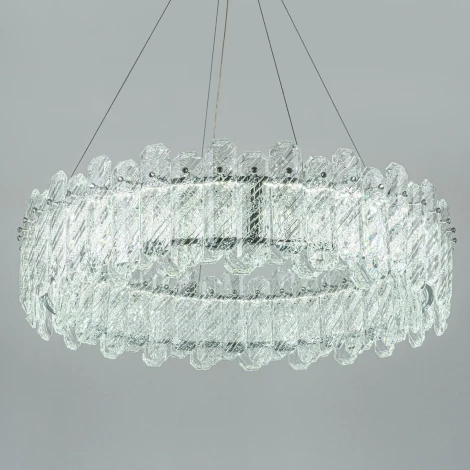 Подвесная люстра светодиодная хрустальная с регулировкой цветовой температуры Modelux MODELUX ML.350.800 CR