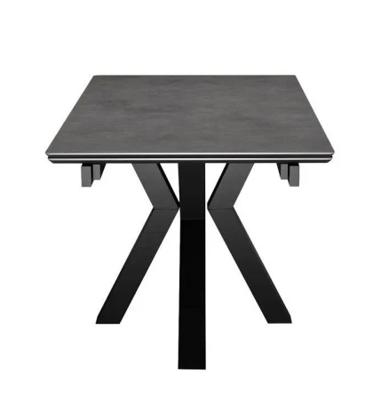 Стол DikLine SFE160 Керамика мрамор Бронза/подстолье черное/опоры черные (2 уп.) 00-00074554 00-00074554