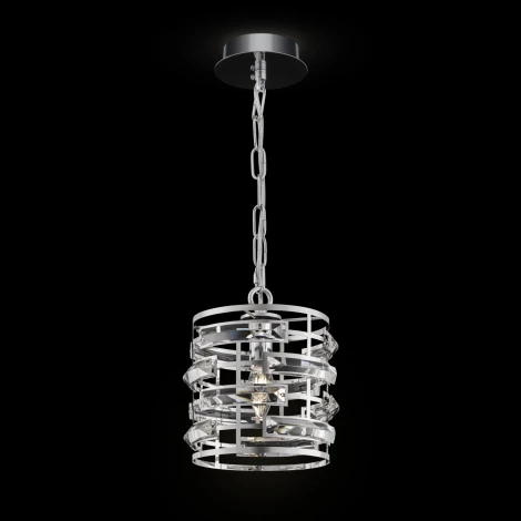 Подвесной светильник Maytoni Frontera MOD067PL-01CH (220V, хрусталь, на цепи, круглые)