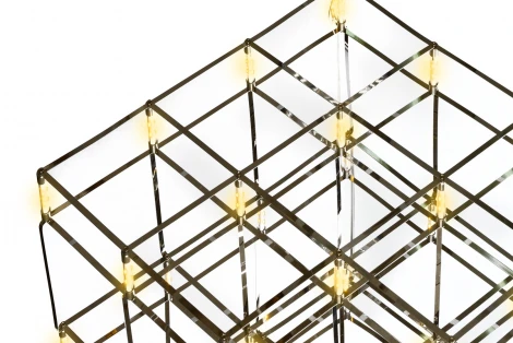 Подвесной светильник iLedex Stratosphere FQ-400-48 CR (220V, на проводе, куб)