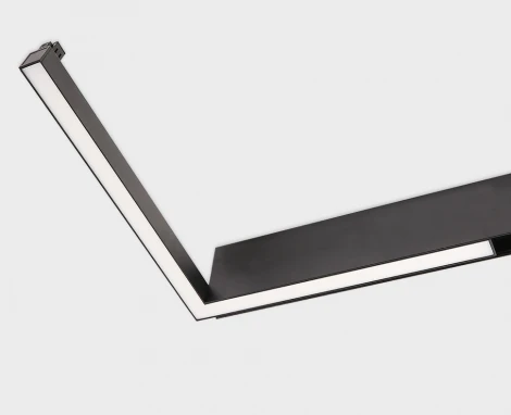 Трековый светильник светодиодный магнитный угловой 20W 48V Italline IT012-5044 black 3000K