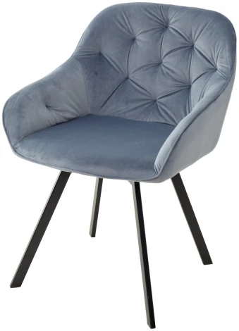 Стул GALE BLUVEL-06 BLUE поворот.360 град., велюр