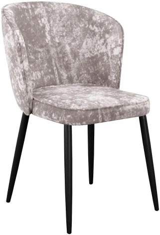 Стул DikLine 347 микровелюр M02 бежевый, ножки черные