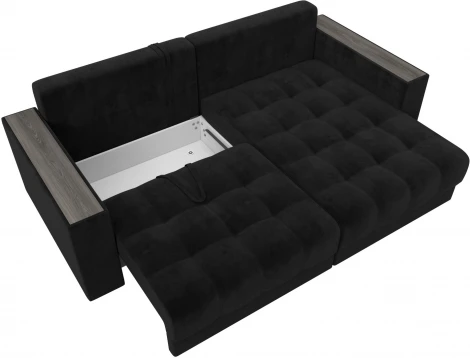 Диван угловой с декором Лига-049 НПБ Лига Диванов (Велюр) арт.128460