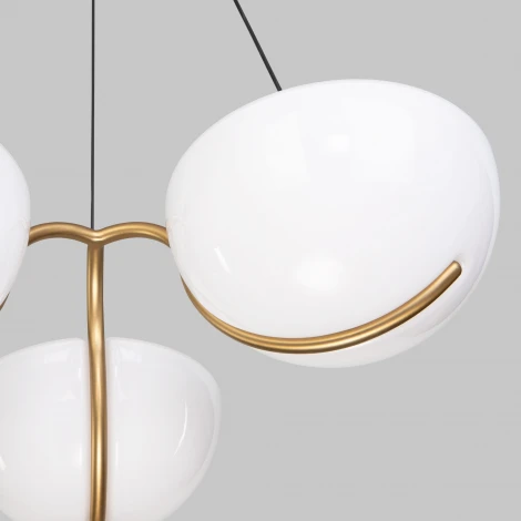 Подвесной светильник Eurosvet Emisfero 50083/3 LED золото (220V, на проводе)