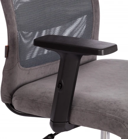 Компьютерное кресло игровое Tetchair PROFIT PLT (Флок,Ткань/Серый) 20537