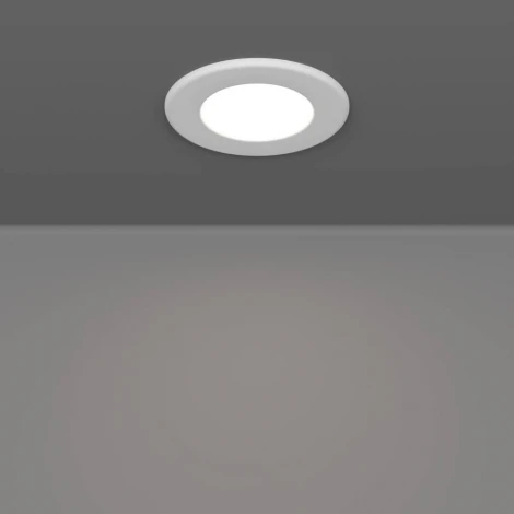 Встраиваемый светодиодный светильник Eglo Fueva 6 901416 с рег-кой цветовой темп-ры 3,7W(LED) IP44 2700K, 4000K, 6500K, 450lm, пластик, белый