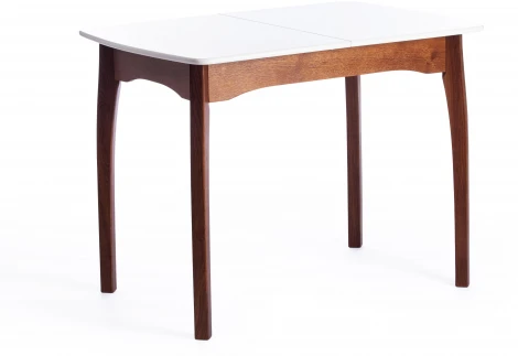 Стол CATERINA бук, мдф, 100+30x70x75, коричневый, белый Tetchair 15856