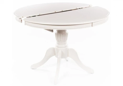 Стол раскладной Woodville Toskana 106 молочно-белый 1087