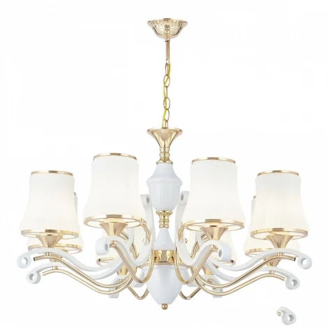 Подвесная люстра Arte Milano Florentia-3987 303987/8 Wh/Gd (220V, на цепи)