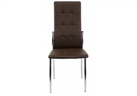 Обеденный стул на металлокаркасе Woodville Farini коричневый 1516