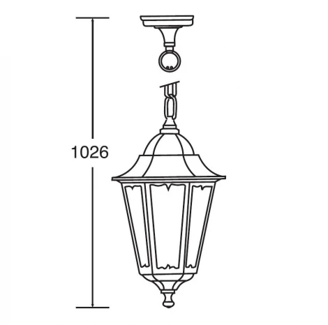 Уличный светильник подвесной Oasis Light 79805M Gb (220V, на цепи, IP44)