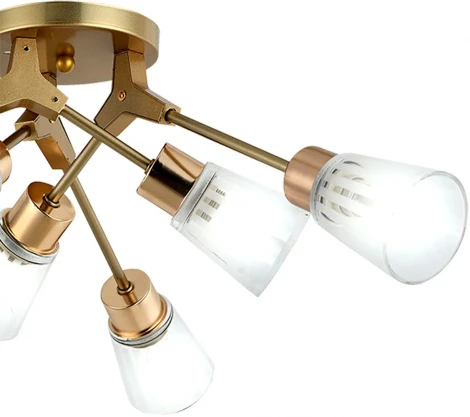 Потолочная люстра Escada Felicia 6х60Вт E14, металл/стекло, шампань (220V)